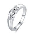 FIRERING 100% Genuine Olive Moissanite Ring 1ct with Certificate Passed Diamond Test Women Ring Jewelry Gift S925 Silver