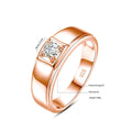0.4ct 3mm DF Color Moissanite Rings For Men 100% 925 Sterling Silver Certified Wedding Engagement Jewelry Diamond Test Pass Gift